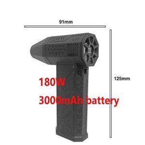 High-Speed Mini Turbo Jet Fan - 110,000 RPM with Built-In Battery